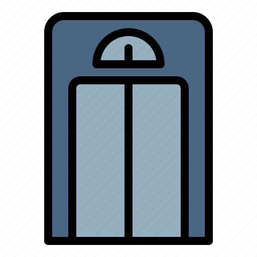 Hotel, elevator, accommodation, service icon - Download on Iconfinder