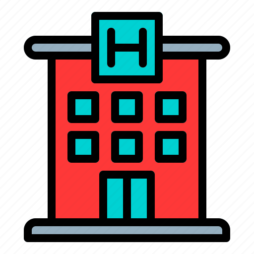 Hotel, accommodation, service, building, real estate icon - Download on Iconfinder