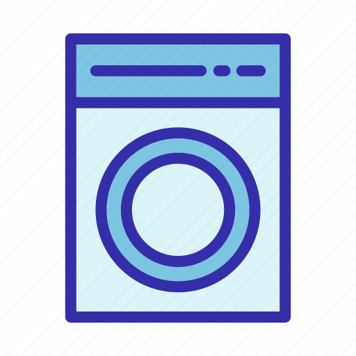Hotel, washing machine, household, laundry, electronics, appliances, service icon - Download on Iconfinder