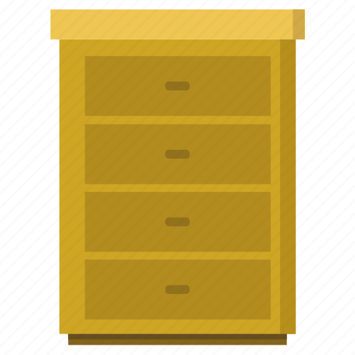 Bedside, table, cabinet, furniture, drawers icon - Download on Iconfinder