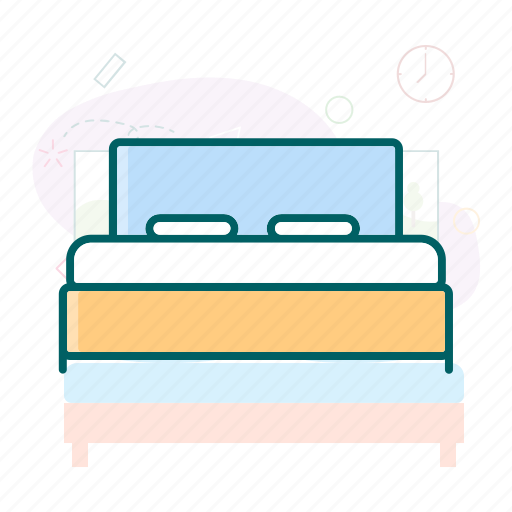 Bed, bedroom, springbed, twin bed icon - Download on Iconfinder