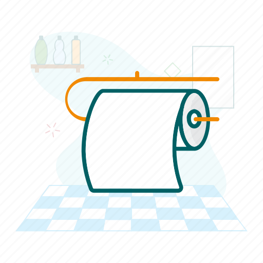 Clean, hygiene, toilet tissue icon - Download on Iconfinder