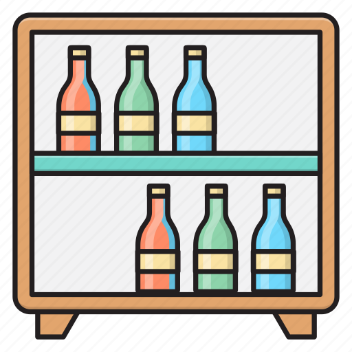 Alcohol, bar, bottles, shelf, wine icon - Download on Iconfinder