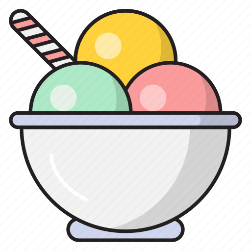 Bowl, delicious, icecream, spoon, sweets icon - Download on Iconfinder