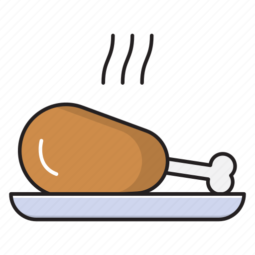 Chicken, dish, drumstick, hot, legpiece icon - Download on Iconfinder