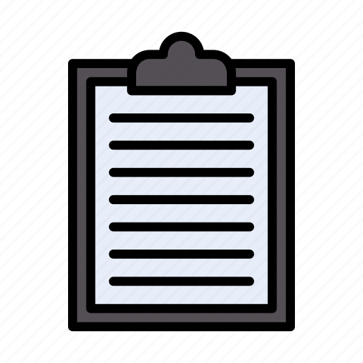 Document, sheet, paper, records, clipboard icon - Download on Iconfinder