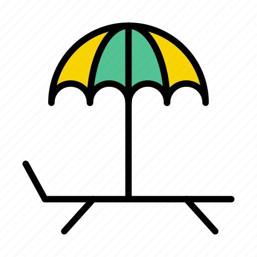 Deck, beach, umbrella, summer, resort icon - Download on Iconfinder
