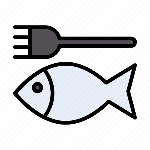 Fish, restaurant, food, fork, meal icon - Download on Iconfinder