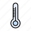 thermometer, temperature, climate, fahrenheit, weather 