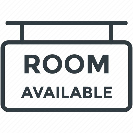 Hanging board, hotel sign, info board, rooms available, rooms signboard icon - Download on Iconfinder
