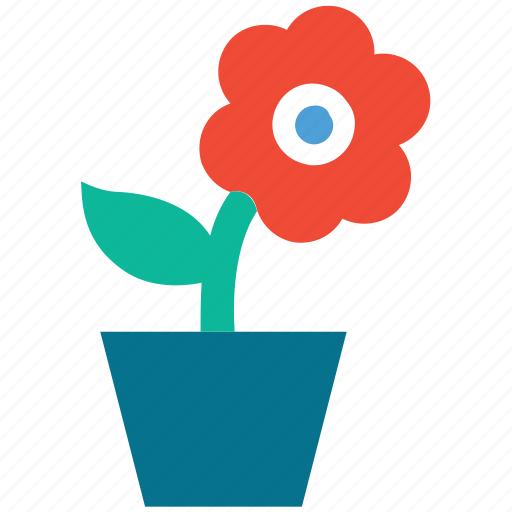 Flower, flower pot, nature, plant icon - Download on Iconfinder