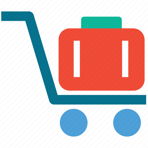 Hand cart, hand truck, luggage cart, platform truck icon - Download on Iconfinder