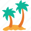 palm trees, trees, nature, tropical trees 