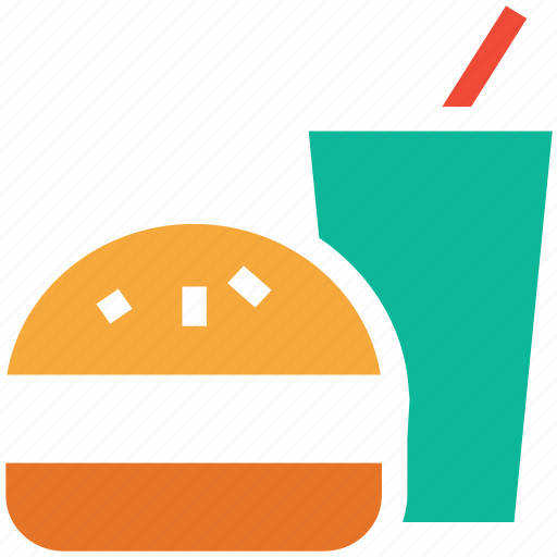 Burger, drink, fastfood, junk food icon - Download on Iconfinder