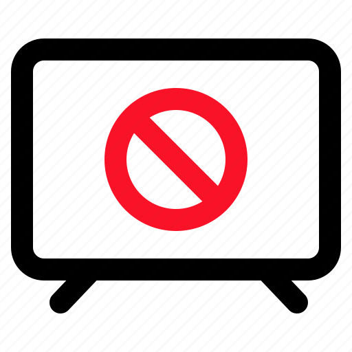 Tv, banned, restricted, forbidden, smart icon - Download on Iconfinder