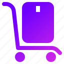 box, cart, trolley, transport, delivery