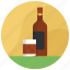 alcohol, beer bottle, wine, wine bottle, wine glass 