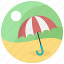 canopy, parasol, sunshade, umbrella, beach
