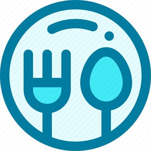 Dinner, dish, food, fork, plate, restaurant, spoon icon - Download on Iconfinder