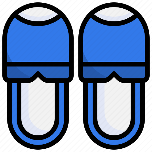 Slipper, footwear, comfortable, room, holidays icon - Download on Iconfinder