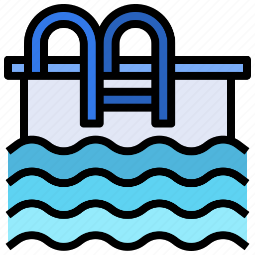 Swimming, summertime, water, ladder, holidays icon - Download on Iconfinder