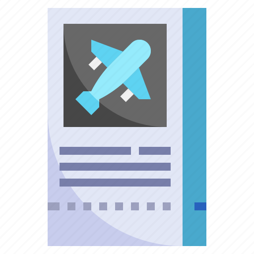 Airplane, ticket, boarding, pass, trip, flight, airport icon - Download on Iconfinder