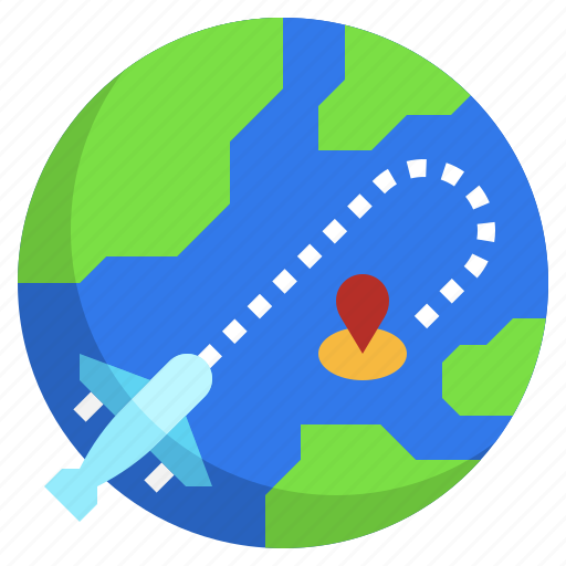 Travel, around, the, world, airliner, international, transportation icon - Download on Iconfinder