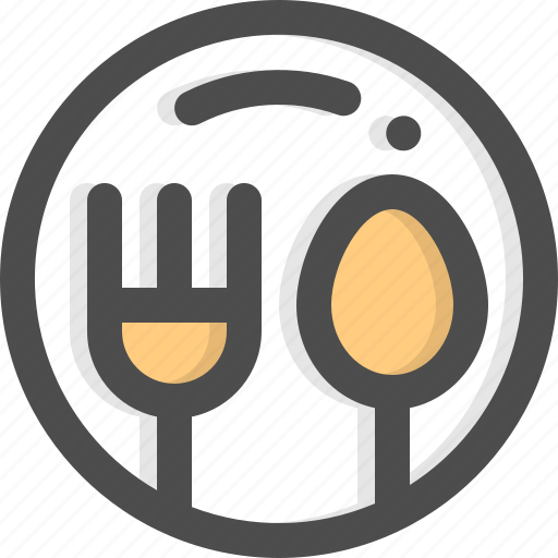Dinner, dish, food, fork, plate, restaurant, spoon icon - Download on Iconfinder