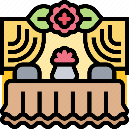 Banquet, facilities, event, dining, table icon - Download on Iconfinder