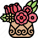 flower, arrangement, vase, blossom, decoration
