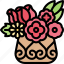 flower, arrangement, vase, blossom, decoration 