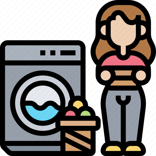 Laundry, cleaning, clothes, housekeeping, service icon - Download on Iconfinder