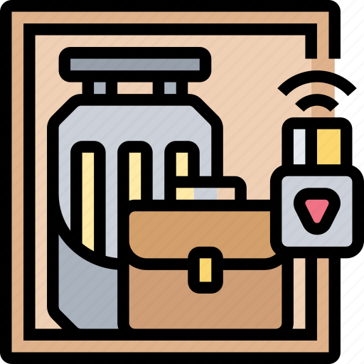 Luggage, storage, locker, security, key icon - Download on Iconfinder