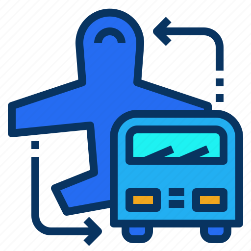 Airport, bus, service, shuttle, transportation icon - Download on Iconfinder