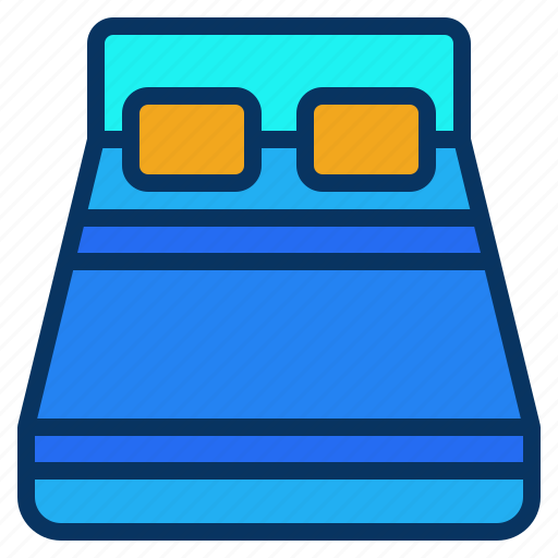 Bed, double, full, hotel, size, sleep icon - Download on Iconfinder