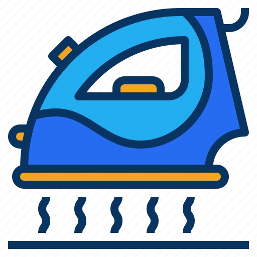 Appliance, cloth, iron, laundry, steaming icon - Download on Iconfinder
