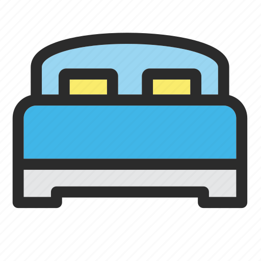 Bed, furniture, hotel, home, interior, room icon - Download on Iconfinder
