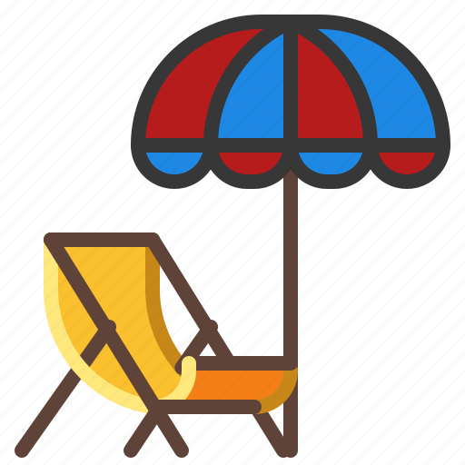 Beach, chair, lounger, sunbed icon - Download on Iconfinder