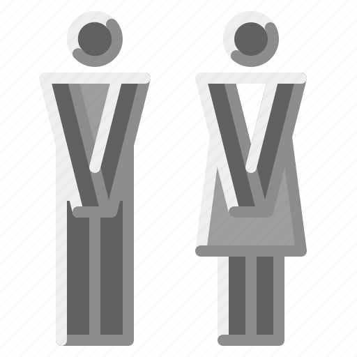 Bathroom, female, male, restroom, sign, toilet icon - Download on Iconfinder