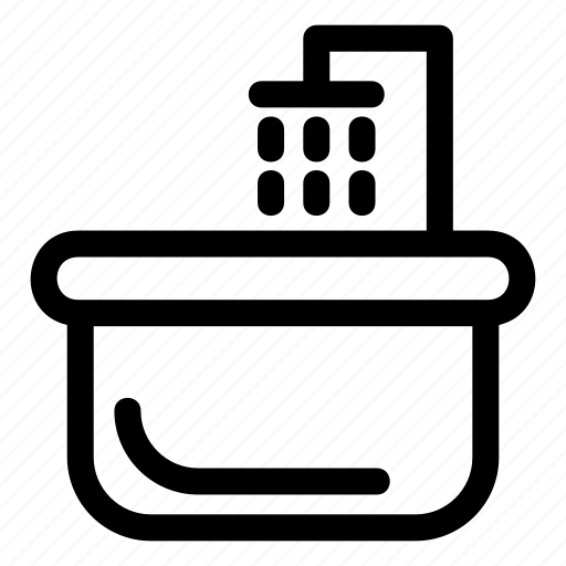 Bathtub, bath, bathroom, shower, water icon - Download on Iconfinder