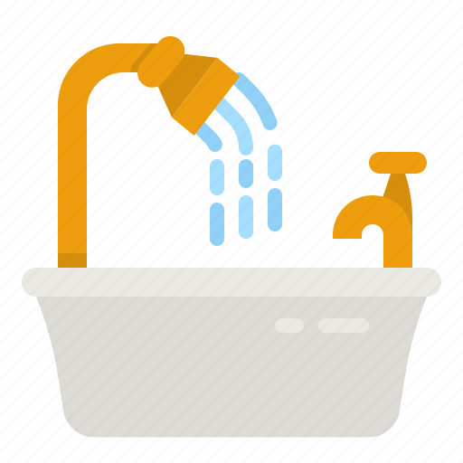 Bath, shower, clean, tub, bathroom icon - Download on Iconfinder