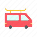 - minivan, vehicle, transport, van, transportation, automobile, delivery, bus
