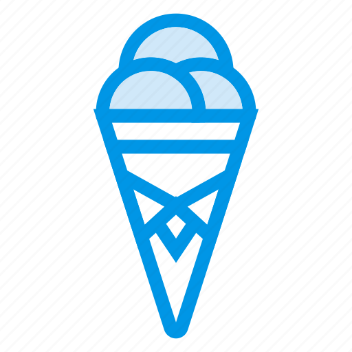 Cone, cream, dessert, food, ice, icecream, sweet icon - Download on Iconfinder