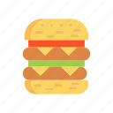 burger, eat, fasffood, meal 