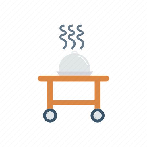 Dish, food, meal, trolley icon - Download on Iconfinder