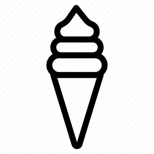 Cone, cream, dessert, ice, icecream, summer, sweet icon - Download on Iconfinder