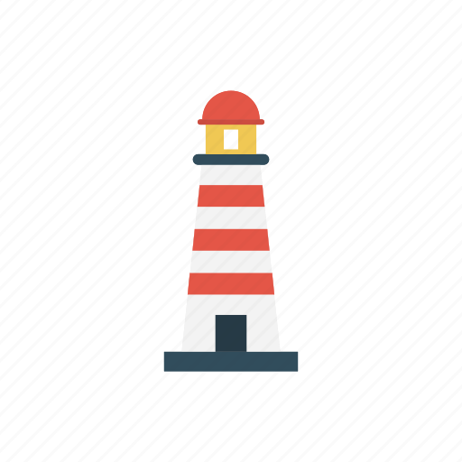 Building, lighthouse, nautical, tower, vacation icon - Download on Iconfinder