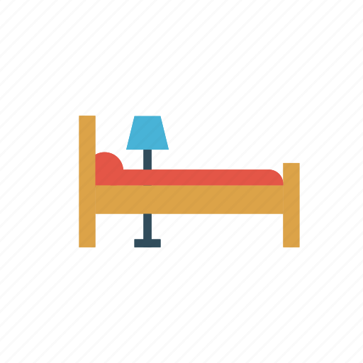 Bed, furniture, hotel, interior, lamp icon - Download on Iconfinder
