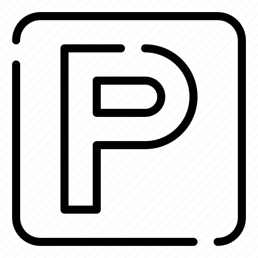 Sign, p, parking sign, parking icon - Download on Iconfinder