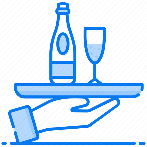 Alcohol, bar service, beer bottle, champagne bottle, whisky, wine bottle icon - Download on Iconfinder